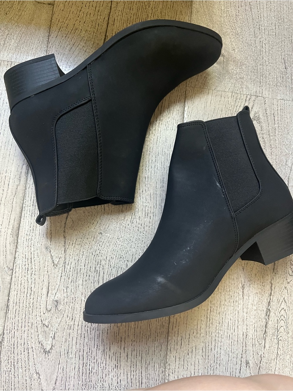 Classic Black Chelsea Ankle Boot - Women Qupid black 9 shoes